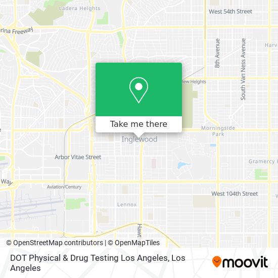 DOT Physical & Drug Testing Los Angeles map