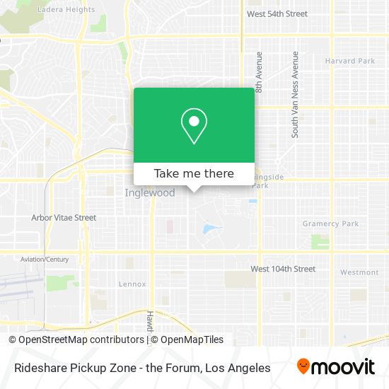 Rideshare Pickup Zone - the Forum map