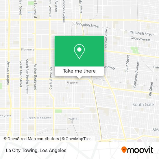 La City Towing map