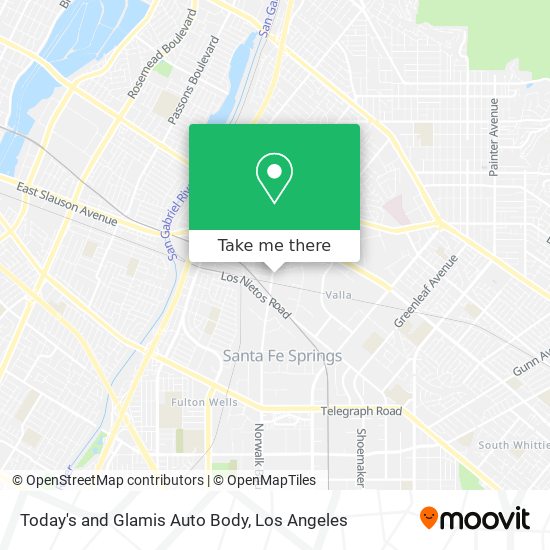 Mapa de Today's and Glamis Auto Body