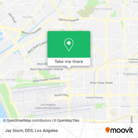 Jay Sison, DDS map