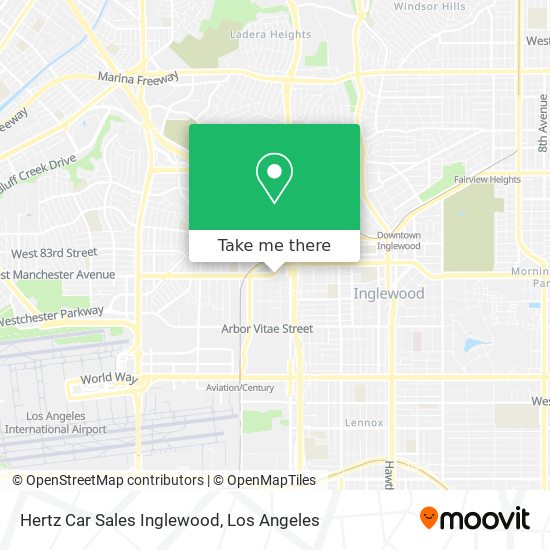 Mapa de Hertz Car Sales Inglewood