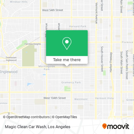 Magic Clean Car Wash map