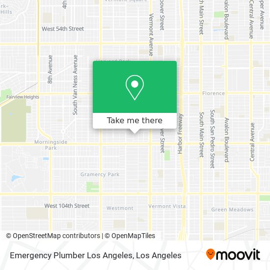 Mapa de Emergency Plumber Los Angeles