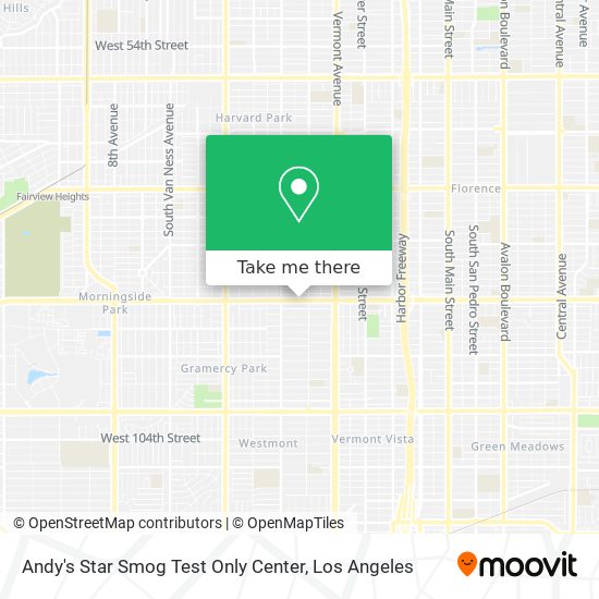 Andy's Star Smog Test Only Center map