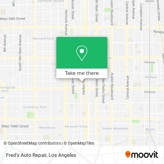Fred's Auto Repair map