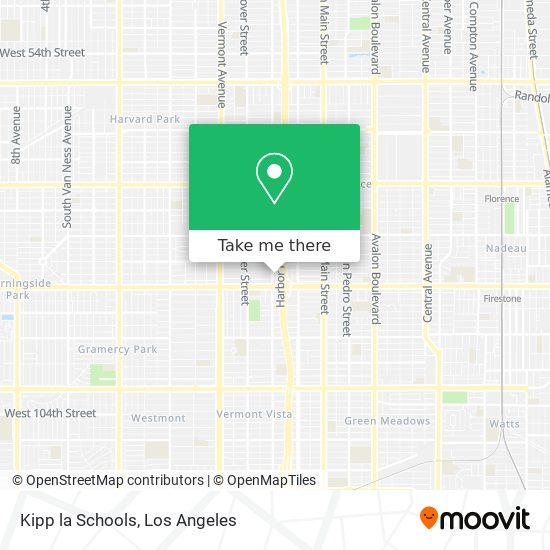 Kipp la Schools map