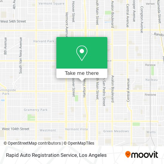 Mapa de Rapid Auto Registration Service