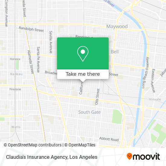 Mapa de Claudia's Insurance Agency