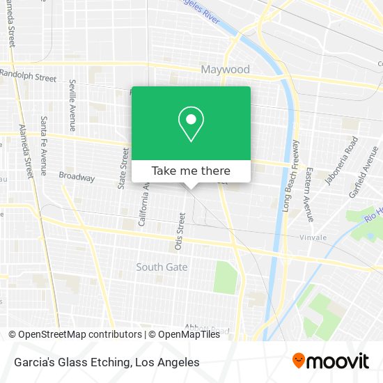 Garcia's Glass Etching map