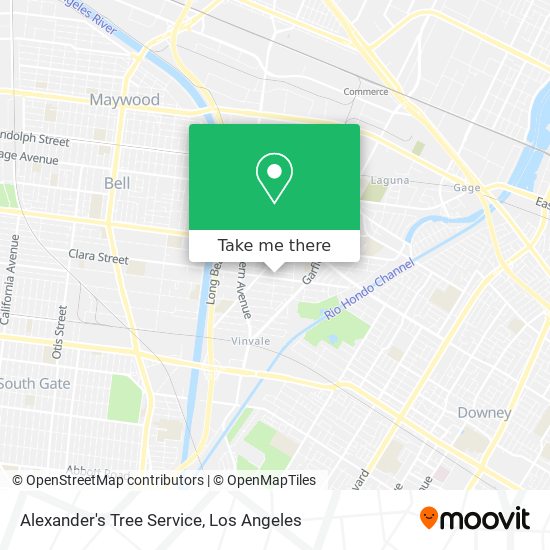 Alexander's Tree Service map