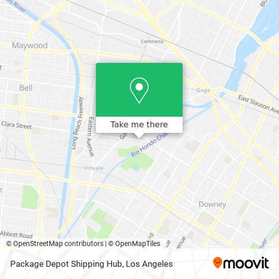 Mapa de Package Depot Shipping Hub