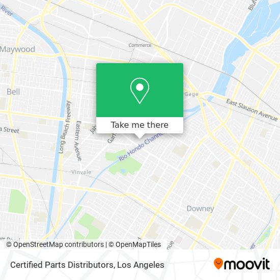 Mapa de Certified Parts Distributors