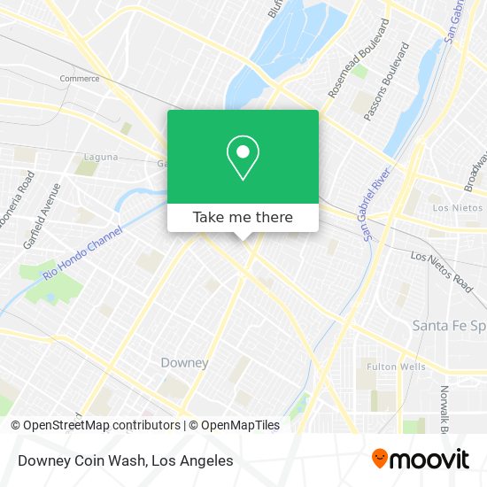 Mapa de Downey Coin Wash