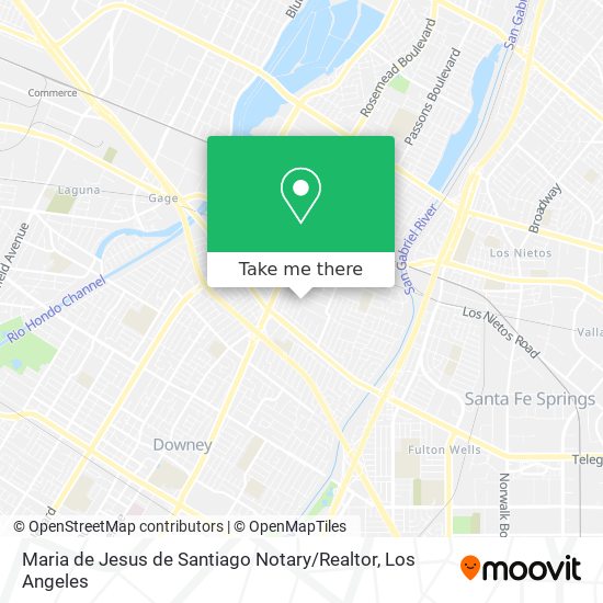 Mapa de Maria de Jesus de Santiago Notary / Realtor