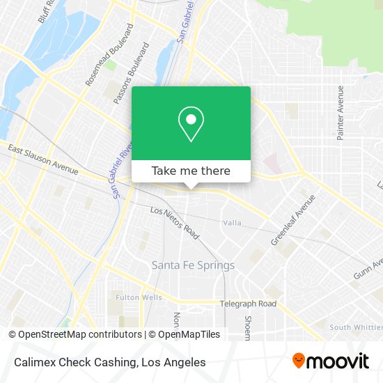 Calimex Check Cashing map