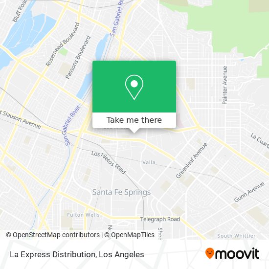 La Express Distribution map