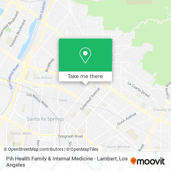 Pih Health Family & Internal Medicine - Lambert map