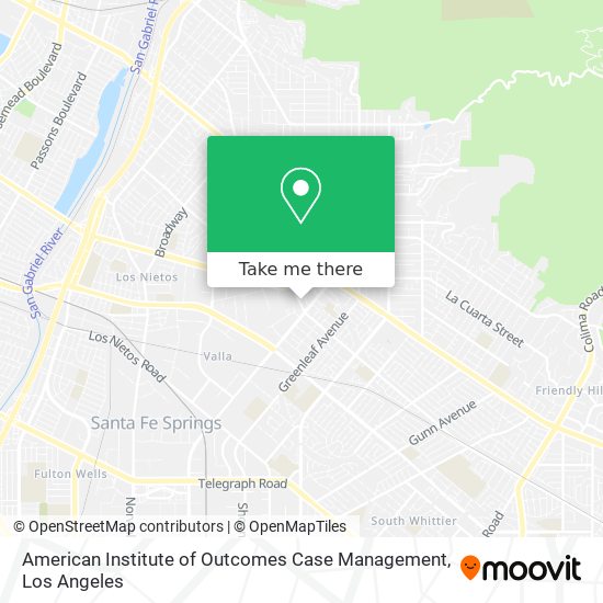 Mapa de American Institute of Outcomes Case Management