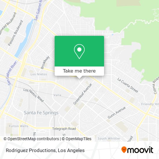 Rodriguez Productions map
