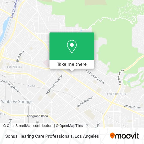 Sonus Hearing Care Professionals map