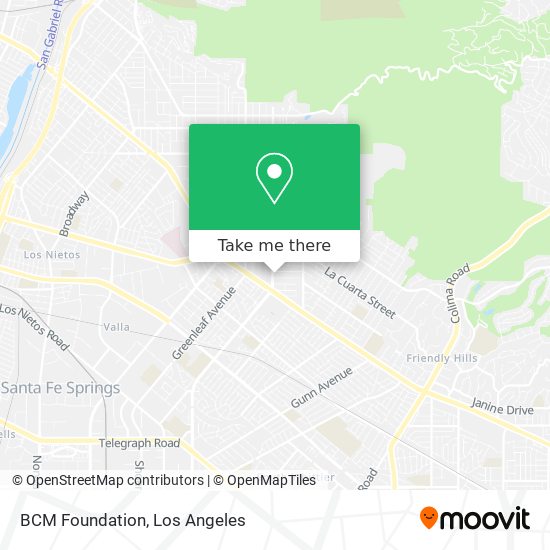 BCM Foundation map