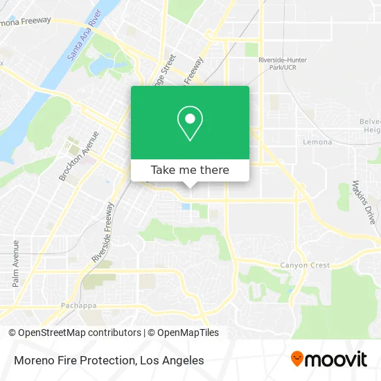 Moreno Fire Protection map