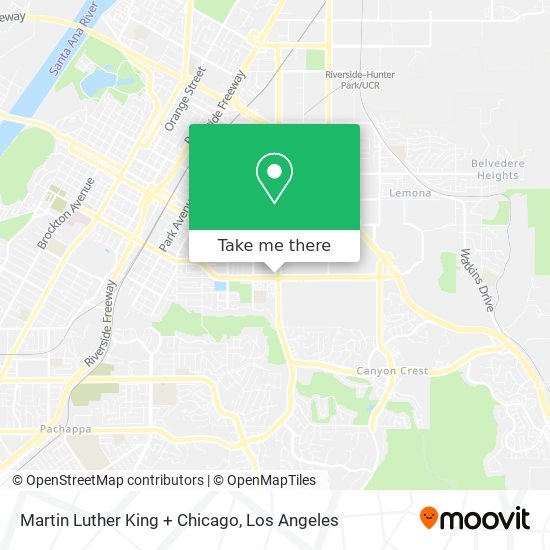 Martin Luther King + Chicago map