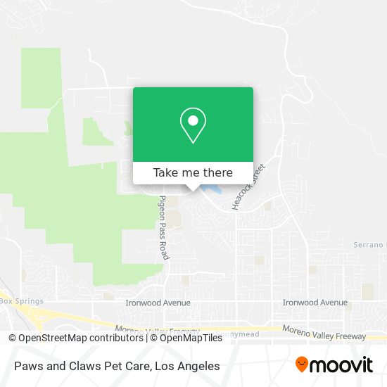 Mapa de Paws and Claws Pet Care