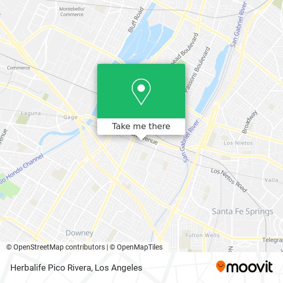 Herbalife Pico Rivera map
