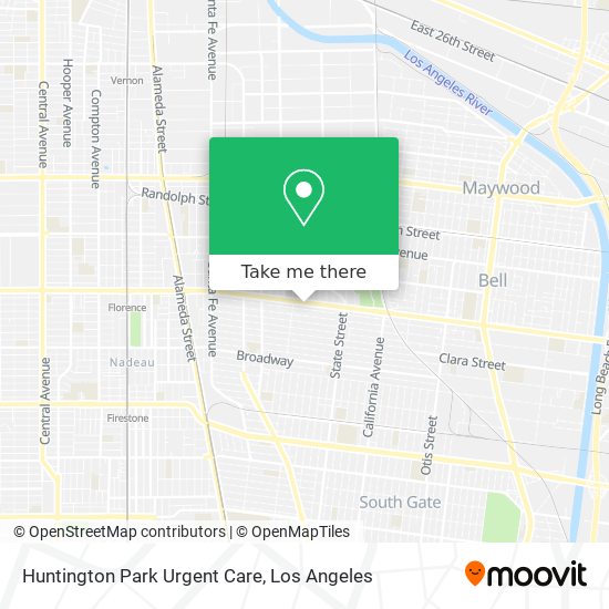 Huntington Park Urgent Care map