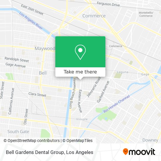 Mapa de Bell Gardens Dental Group