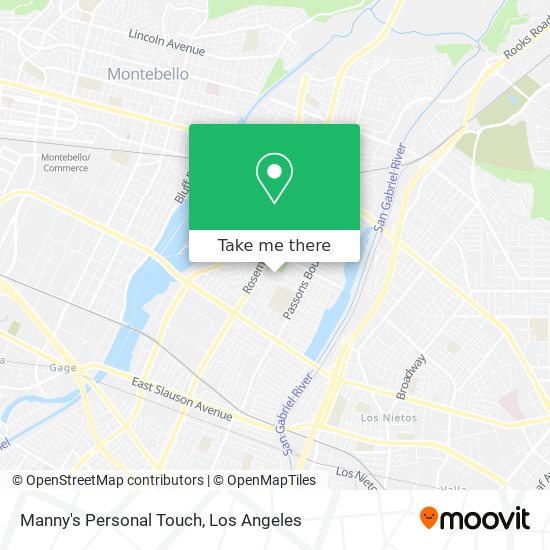 Manny's Personal Touch map