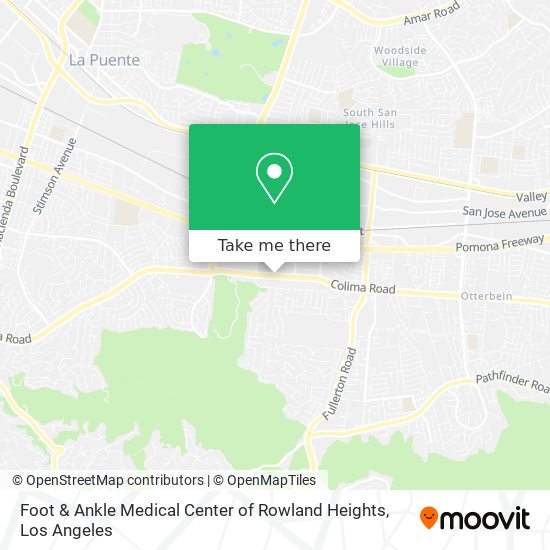 Mapa de Foot & Ankle Medical Center of Rowland Heights