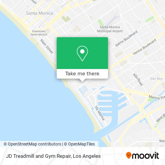 JD Treadmill and Gym Repair map