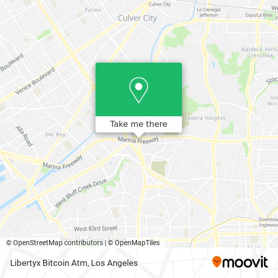 Mapa de Libertyx Bitcoin Atm