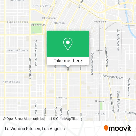 La Victoria Kitchen map