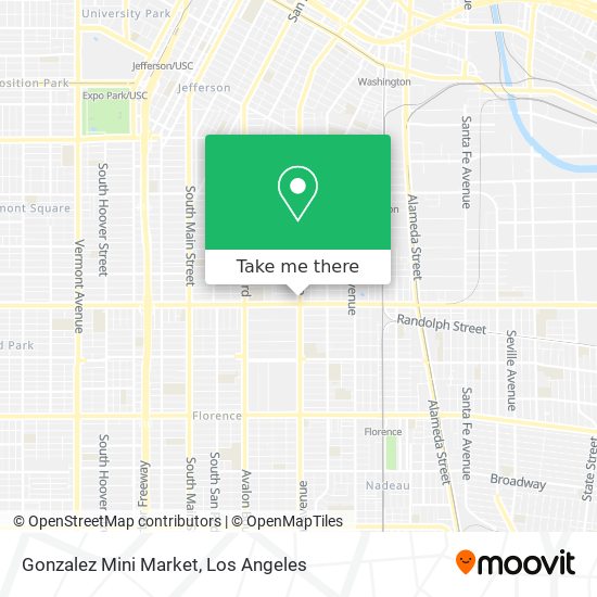 Mapa de Gonzalez Mini Market