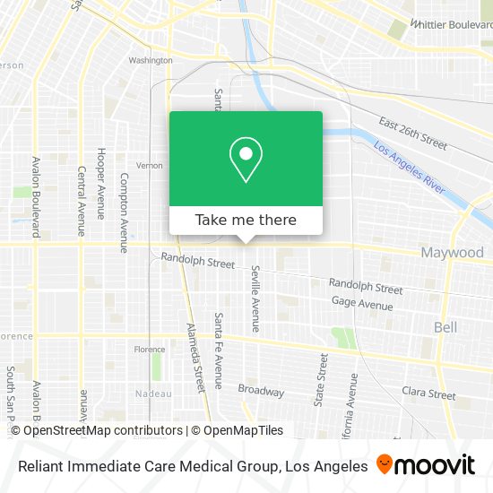 Reliant Immediate Care Medical Group map