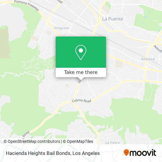 Mapa de Hacienda Heights Bail Bonds