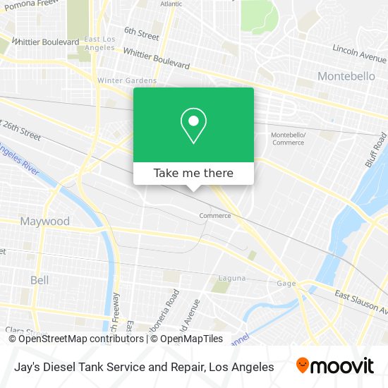 Mapa de Jay's Diesel Tank Service and Repair