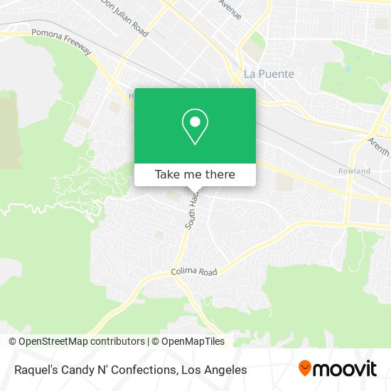 Raquel's Candy N' Confections map