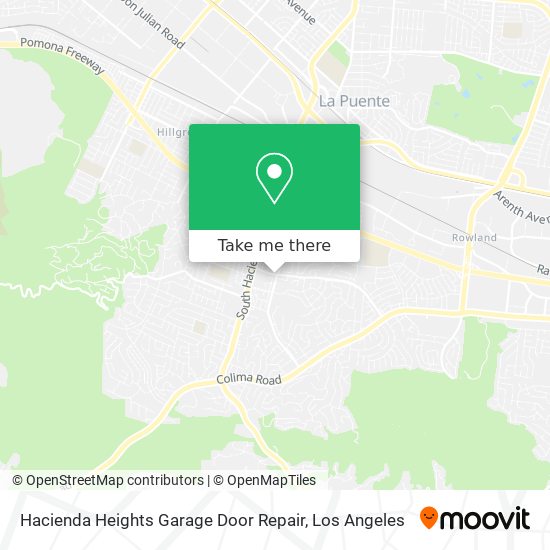 Mapa de Hacienda Heights Garage Door Repair