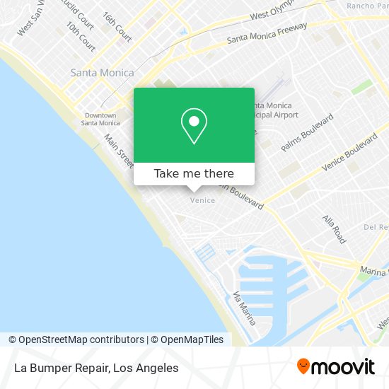 La Bumper Repair map