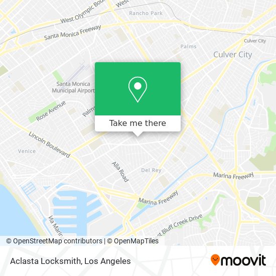 Aclasta Locksmith map