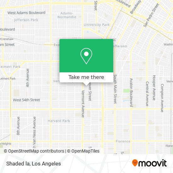 Shaded la map