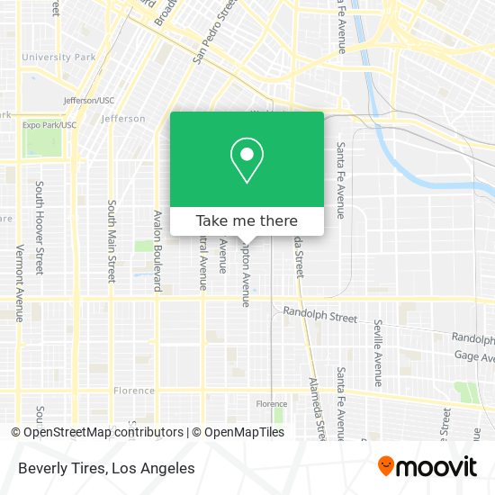 Beverly Tires map