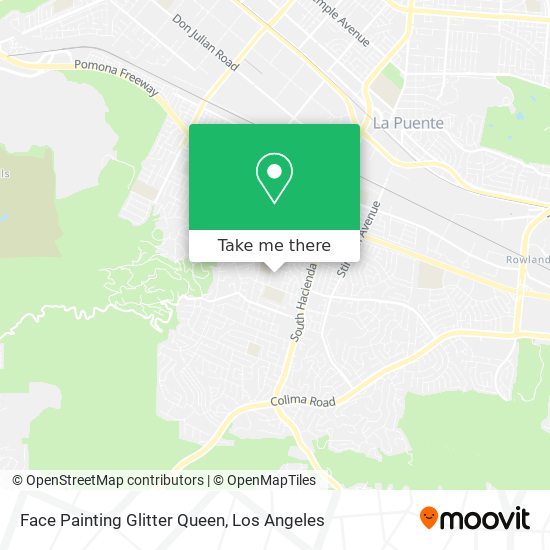 Face Painting Glitter Queen map