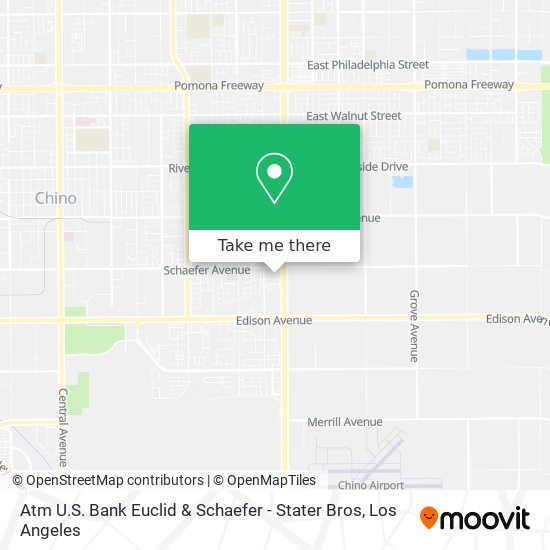 Atm U.S. Bank Euclid & Schaefer - Stater Bros map