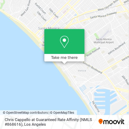Chris Cappello at Guaranteed Rate Affinity (NMLS #868616) map